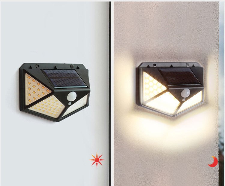 Set 6 x Lampa cu incarcare solara pentru exterior, 100 LED - imagine 2